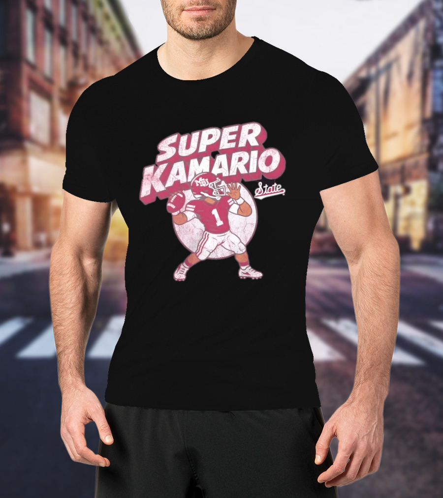 Super KaMario State No 1 Mississippi Bulldogs Football T-Shirt