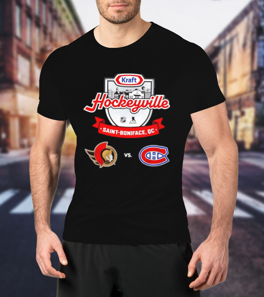 Kraft Hockeyville Saint Boniface QC Ottawa Senators Vs Montreal Canadiens NHL AHL Matchup T-Shirt