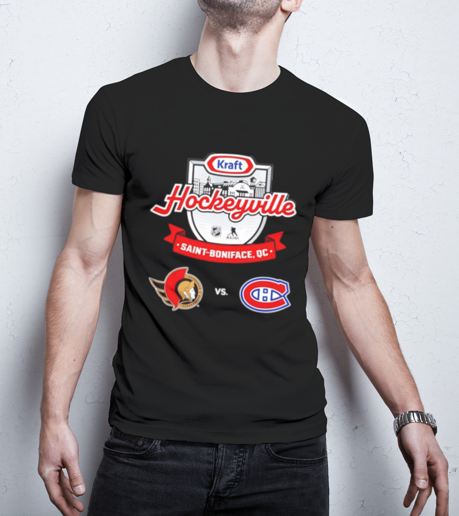 Kraft Hockeyville Saint Boniface QC Ottawa Senators Vs Montreal Canadiens NHL AHL Matchup T-Shirt