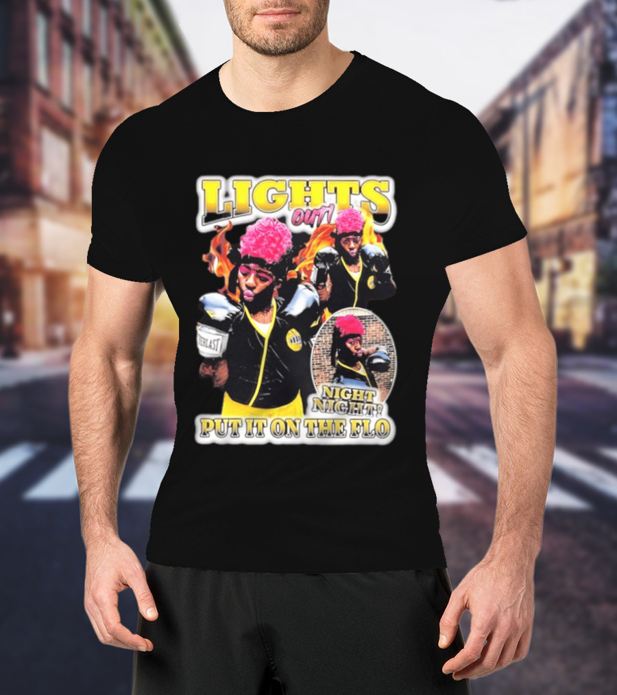 Laquanda Lights Out Night Night Put It On The Flo Boxing Gloves T-Shirt