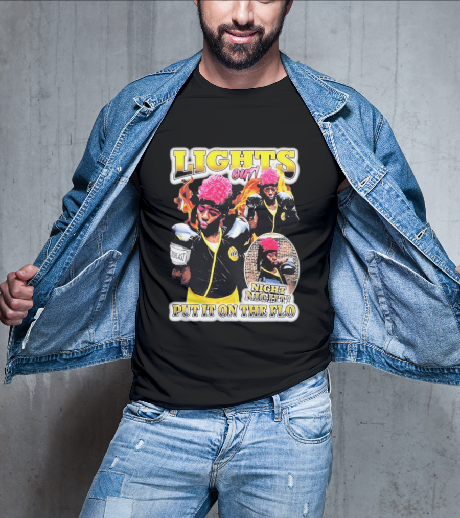 Laquanda Lights Out Night Night Put It On The Flo Boxing Gloves T-Shirt
