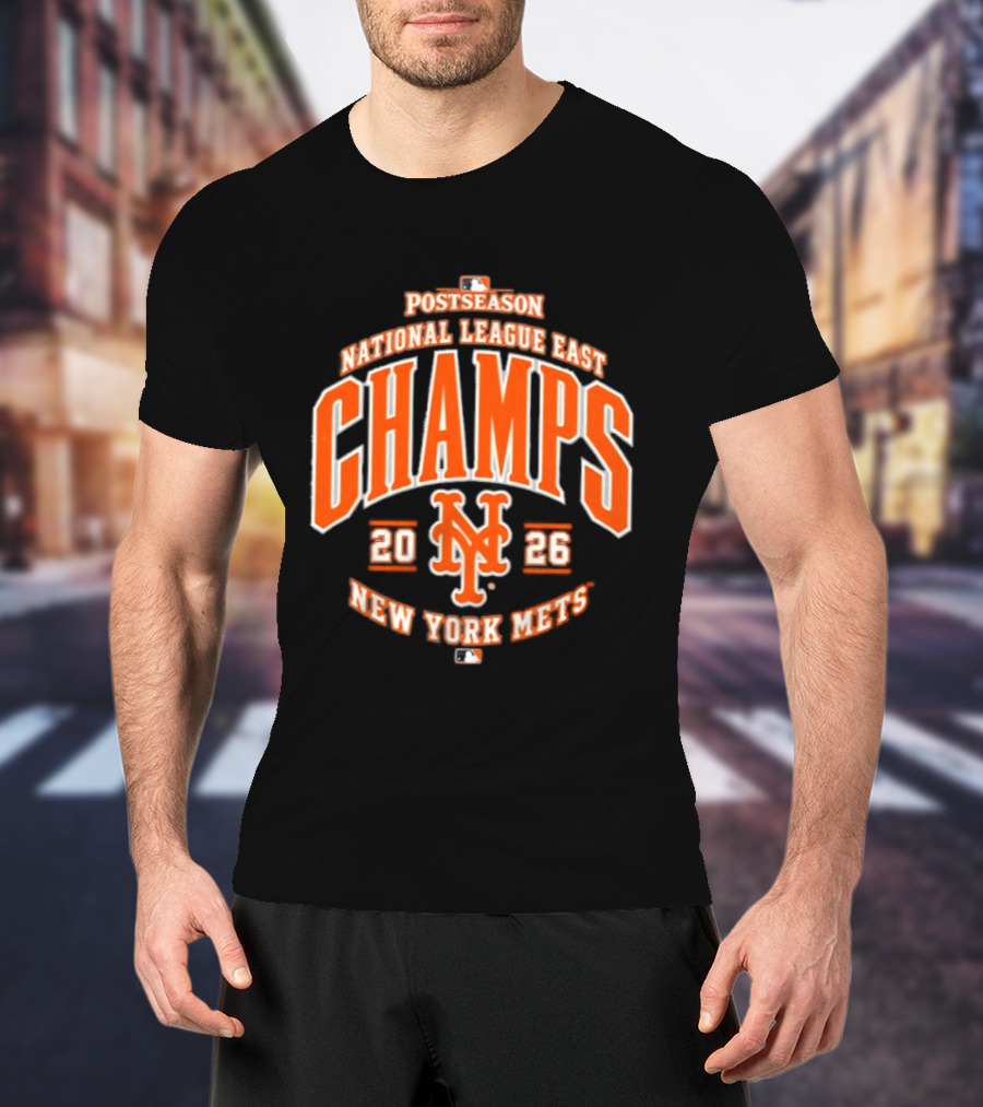 New York Mets 2026 National League East Champs Postseason T-Shirt