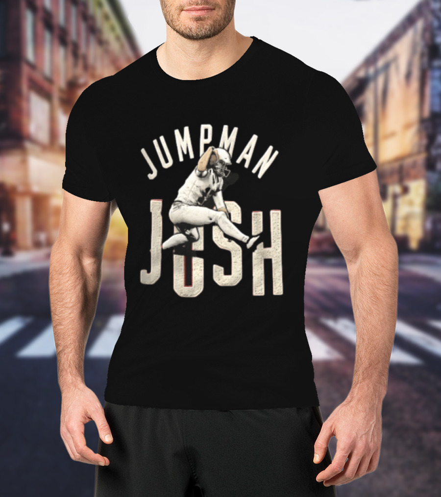 Jumpman Josh Allen Football Player Action Over Defender T-Shirt