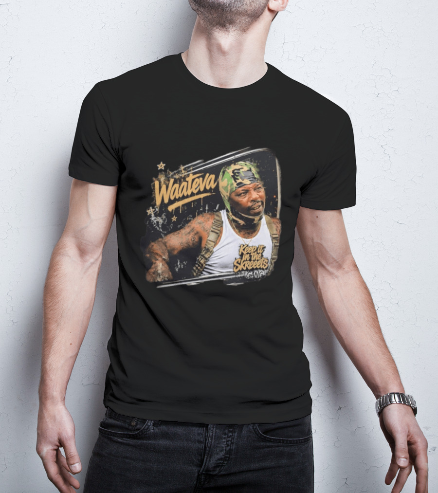 Waateva Keep It In The Skreeets Gang Camouflage Bandana T-Shirt