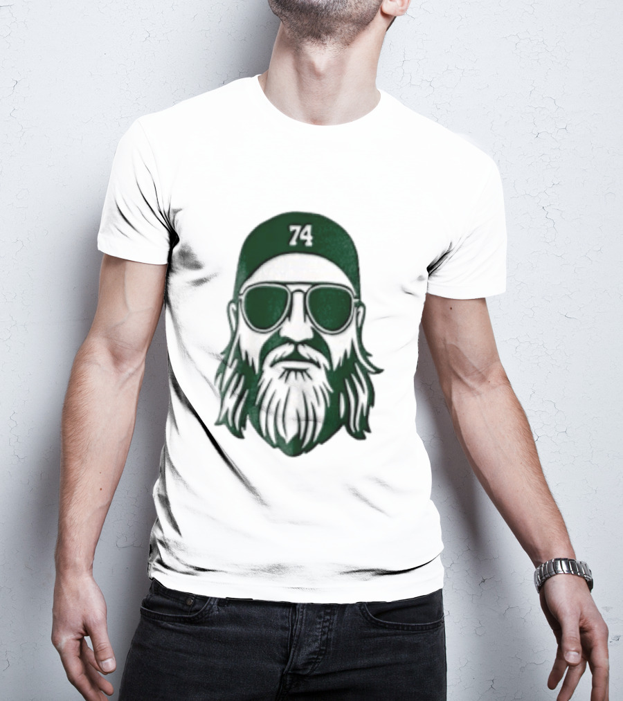Bearded Man Sunglasses Hat 74 T-Shirt