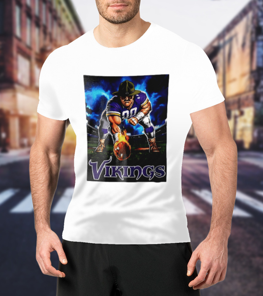Vikings Ivan Pace Jr Muscular Football Player 00 Powerful Athletic Figure T-Shirt