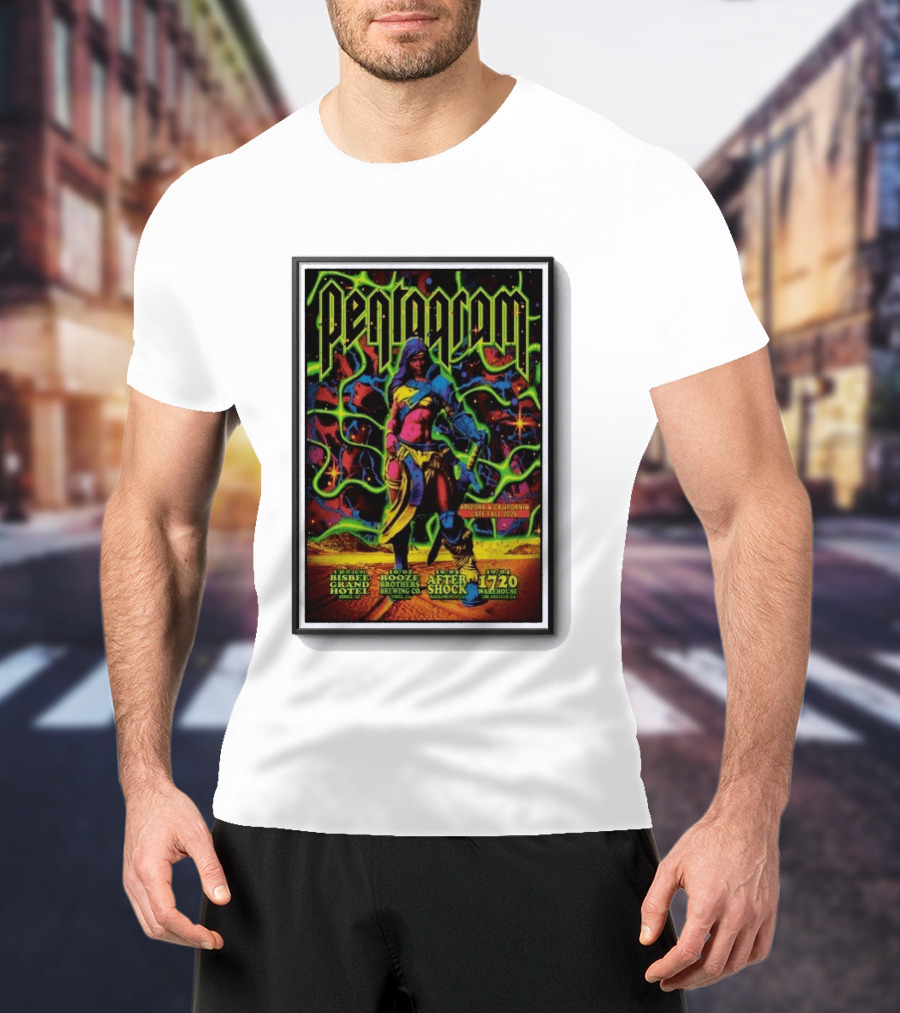 Pentagram Arizona California Late Fall 2026 Bisbee Grand Hotel Brothers Brewing Co After Shock Warehouse T-Shirt