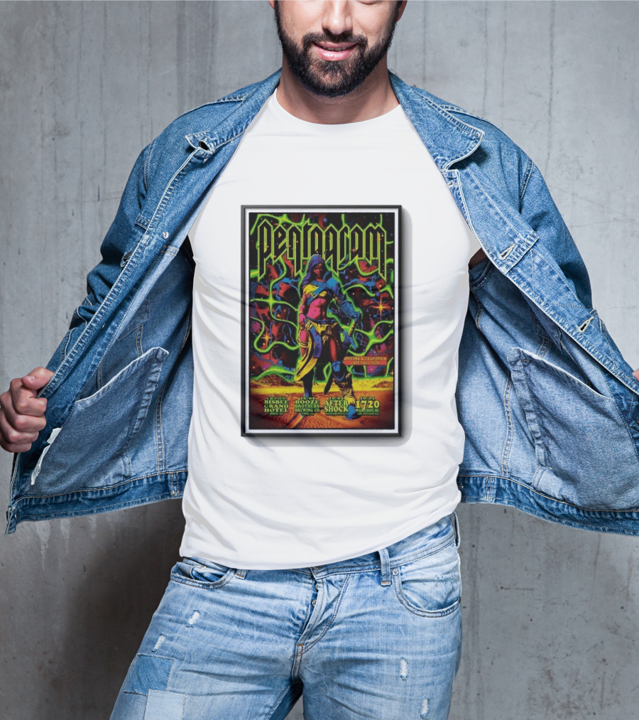 Pentagram Arizona California Late Fall 2026 Bisbee Grand Hotel Brothers Brewing Co After Shock Warehouse T-Shirt
