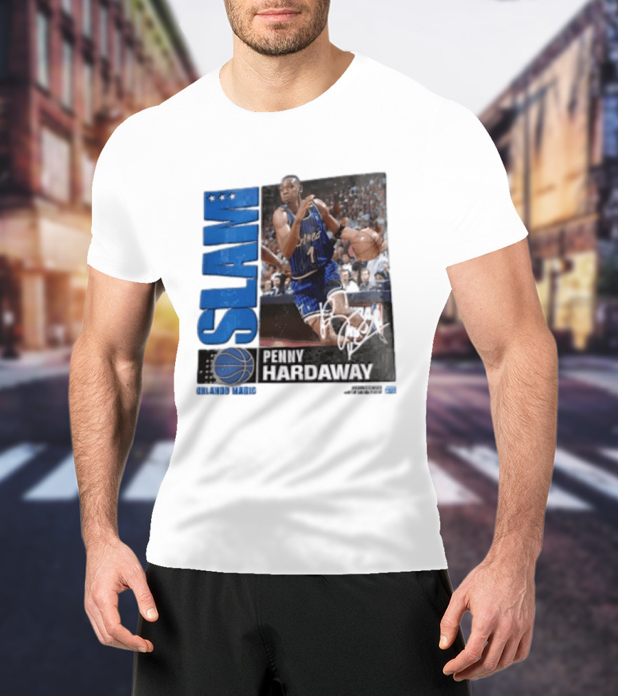 SLAM Top 500 Penny Hardaway Basketball Orlando Magic Jersey T-Shirt