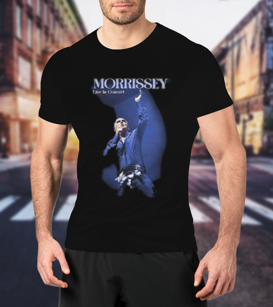 Morrissey Live In Concert World Tour 2026 Performance Image T-Shirt