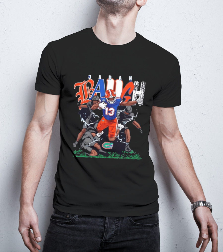 Florida Gators Jadan Baugh No 13 NCAA Football Caricature T-Shirt