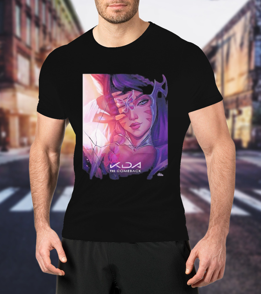 Ahri KDA The Comeback Arcane League Of Legends By Nikkotari T-Shirt