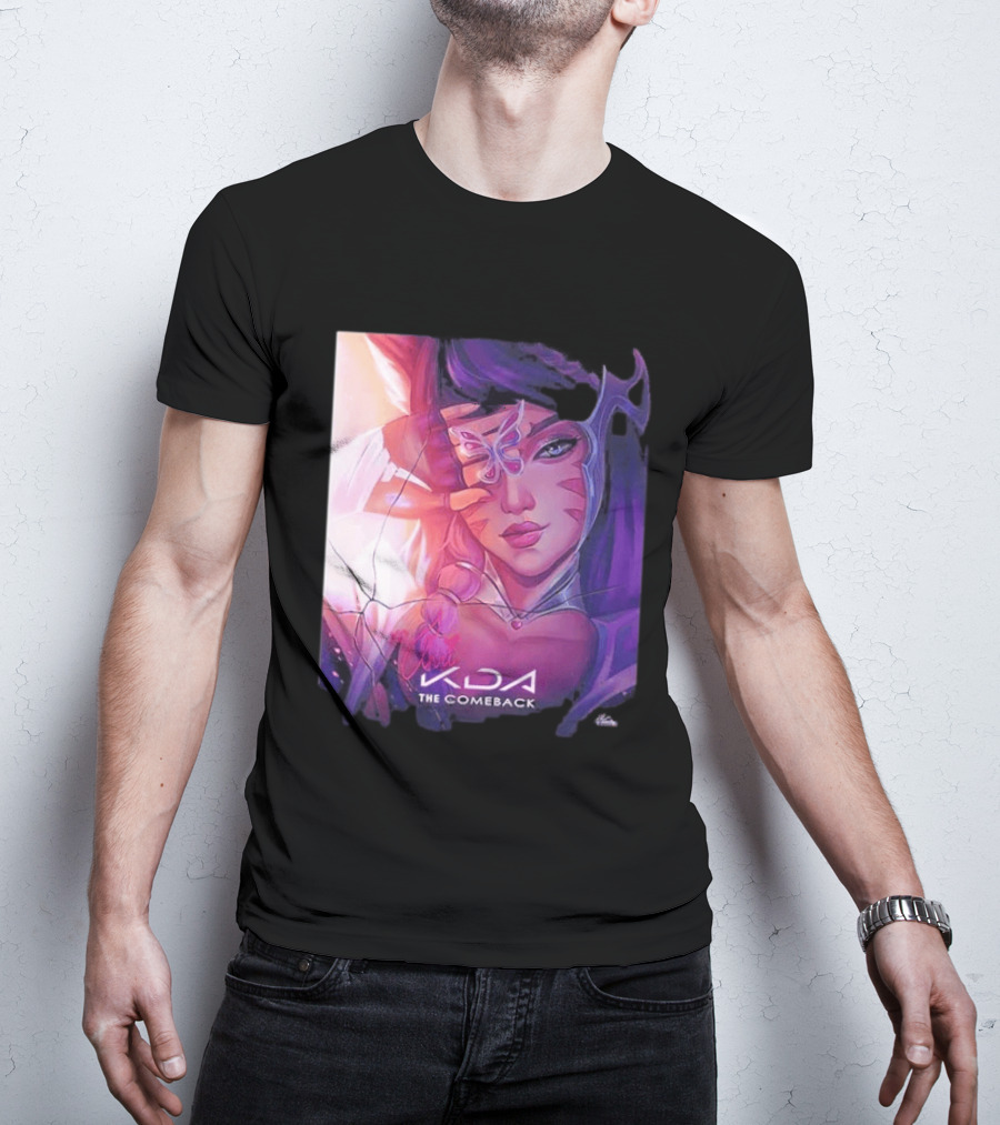 Ahri KDA The Comeback Arcane League Of Legends By Nikkotari T-Shirt