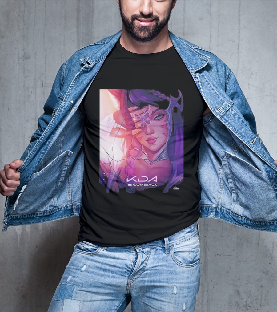 Ahri KDA The Comeback Arcane League Of Legends By Nikkotari T-Shirt