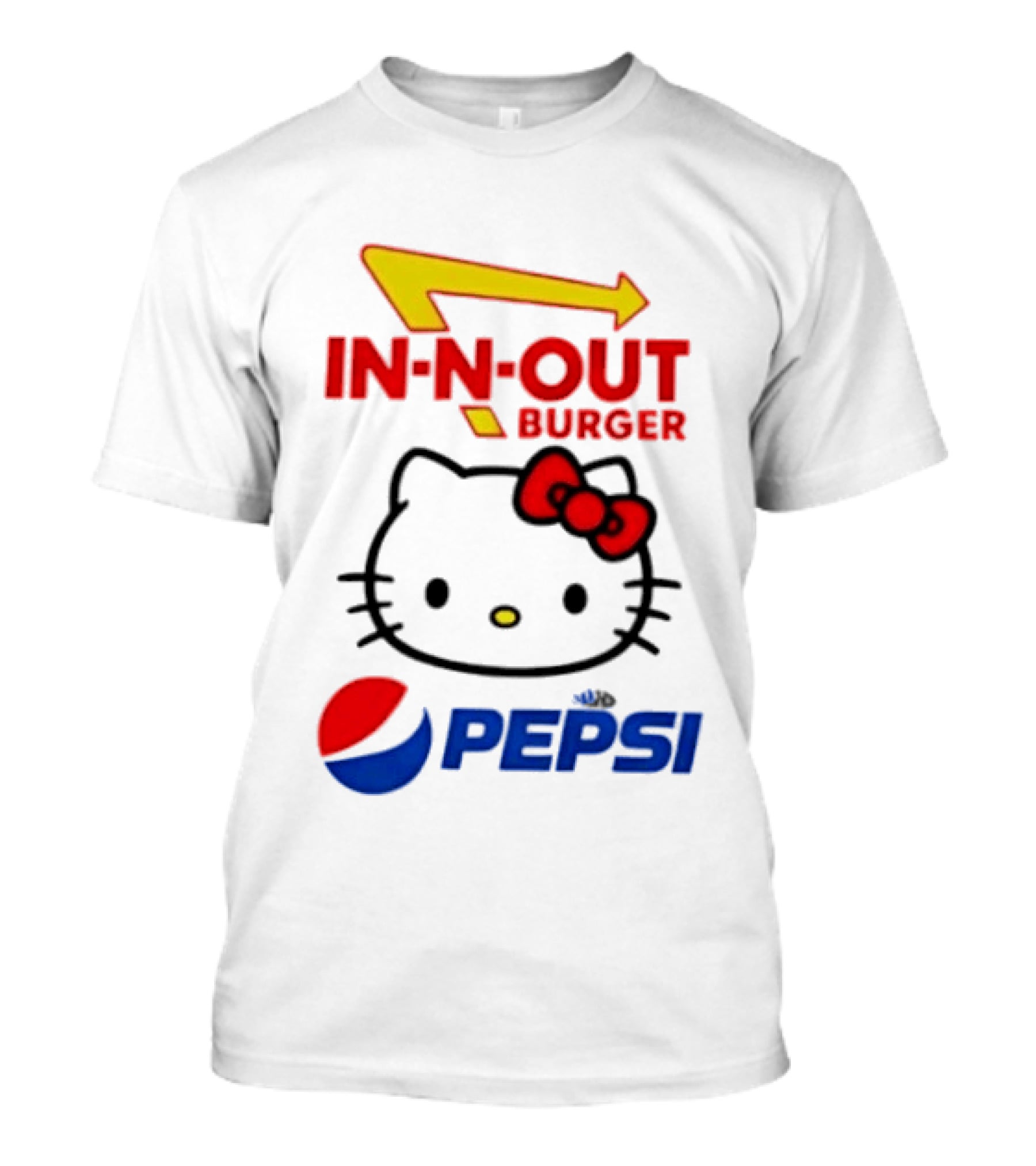 Hello Kitty Sanrio In N Out Burger Pepsi Collaboration T-Shirt