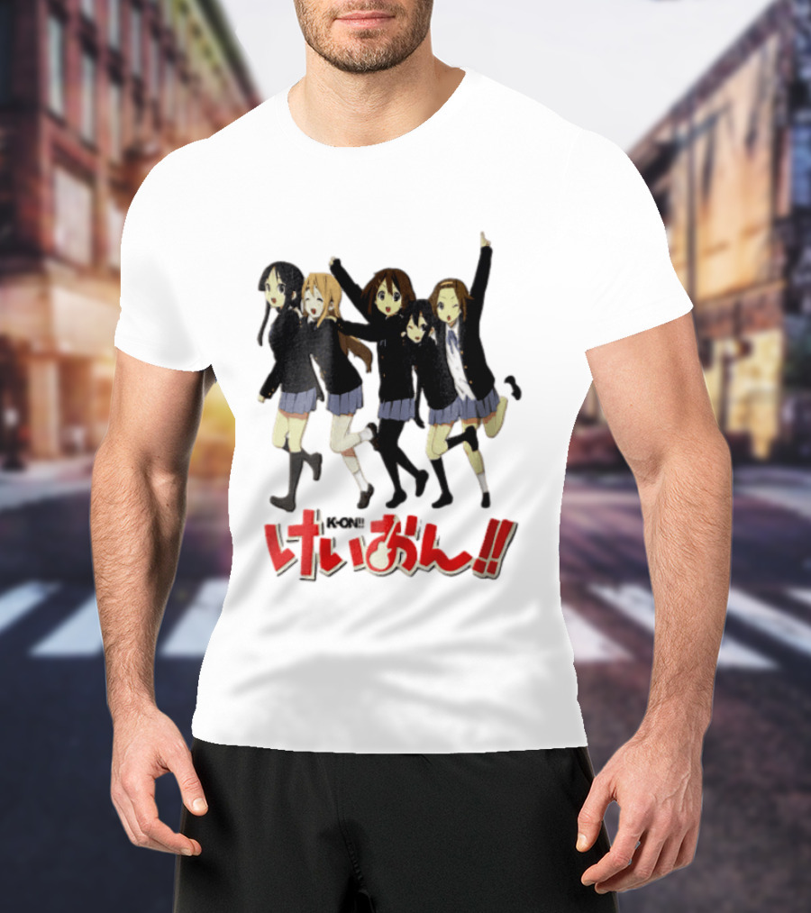 K On Five Anime Girls Jumping Together T-Shirt