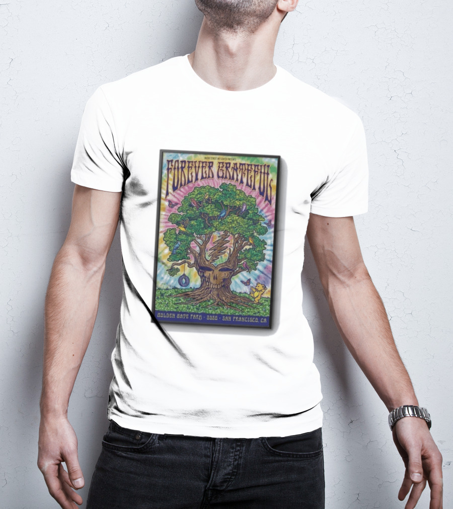 Forever Grateful Rainbow Tree Golden Gate Park 2026 San Francisco T-Shirt