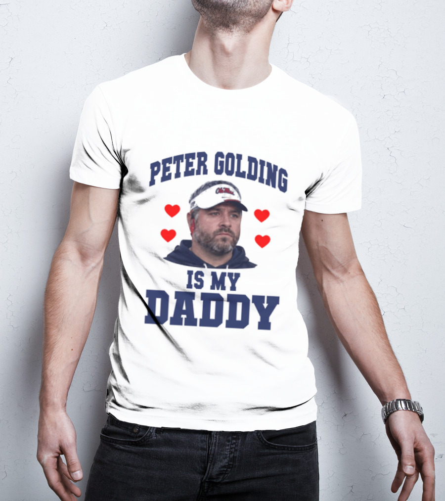 Peter Golding Is My Daddy Red Hearts T-Shirt