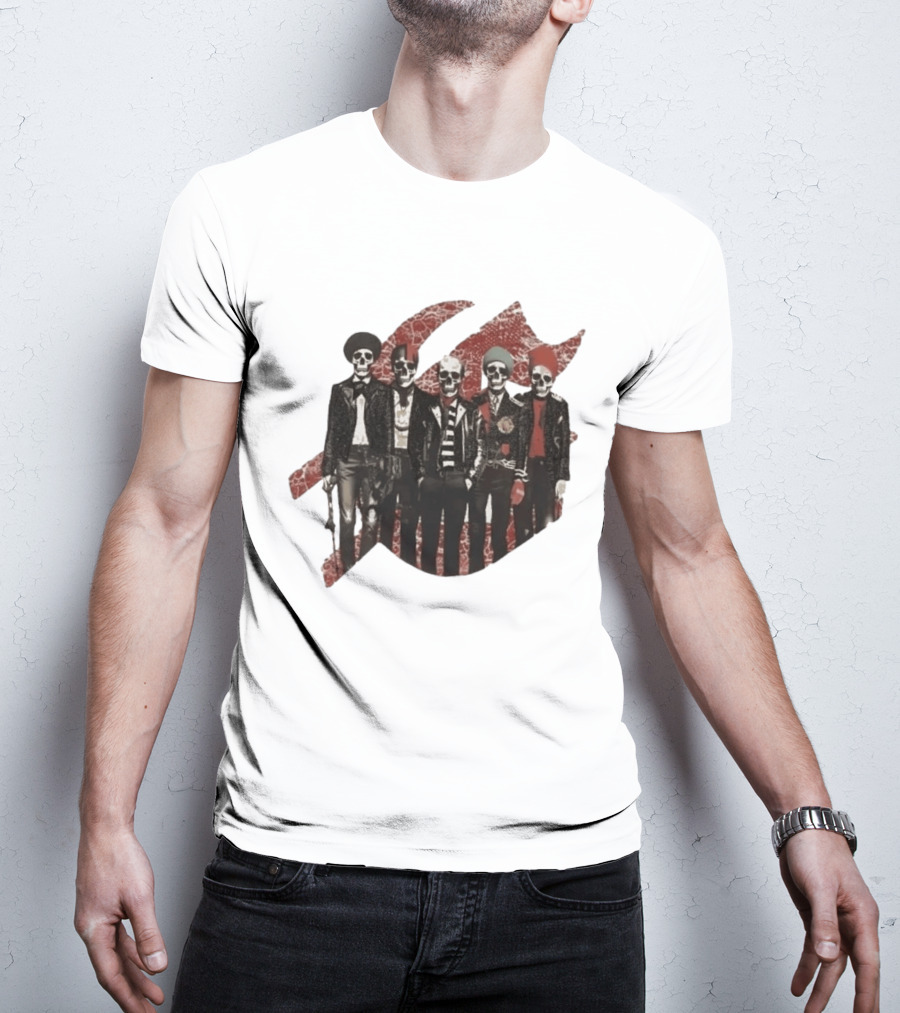 Yan Diomande Godspeed New York Guitar Heros Bone Studded T-Shirt