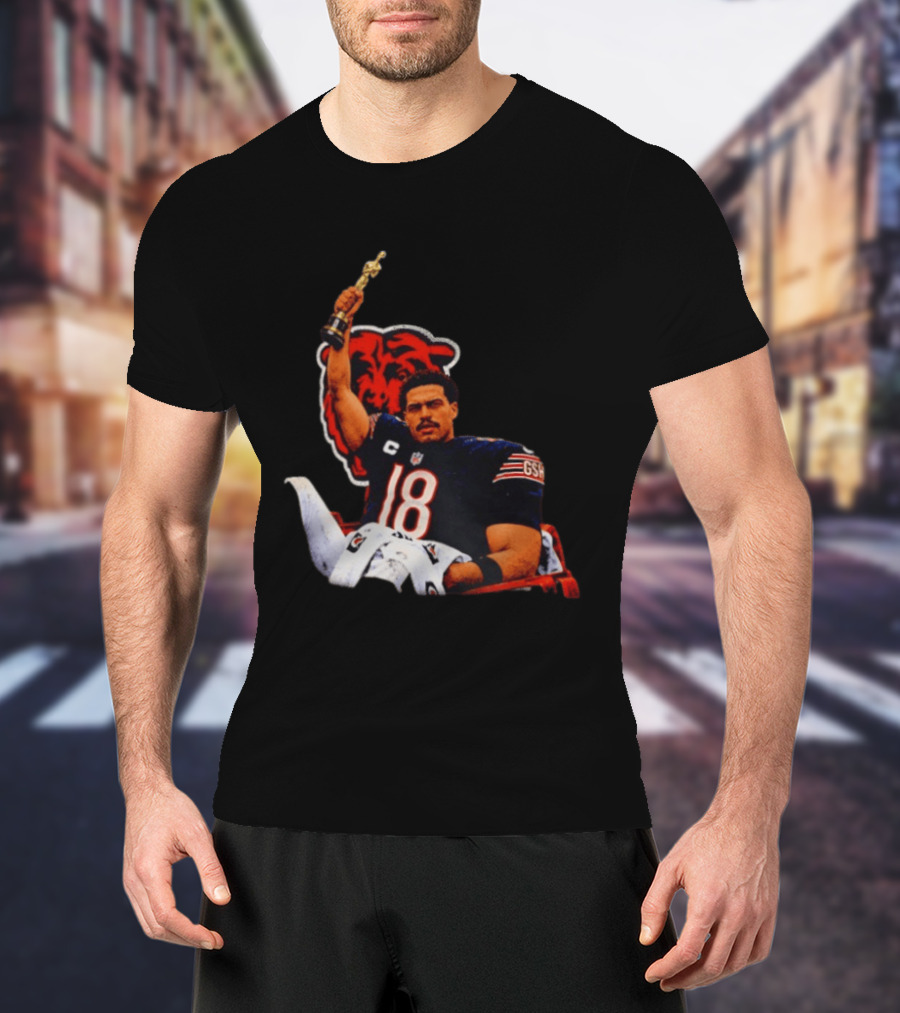 Caleb Williams Chicago Bears Oscar Meme Insight With Iconic Pose And Team Concept T-Shirt