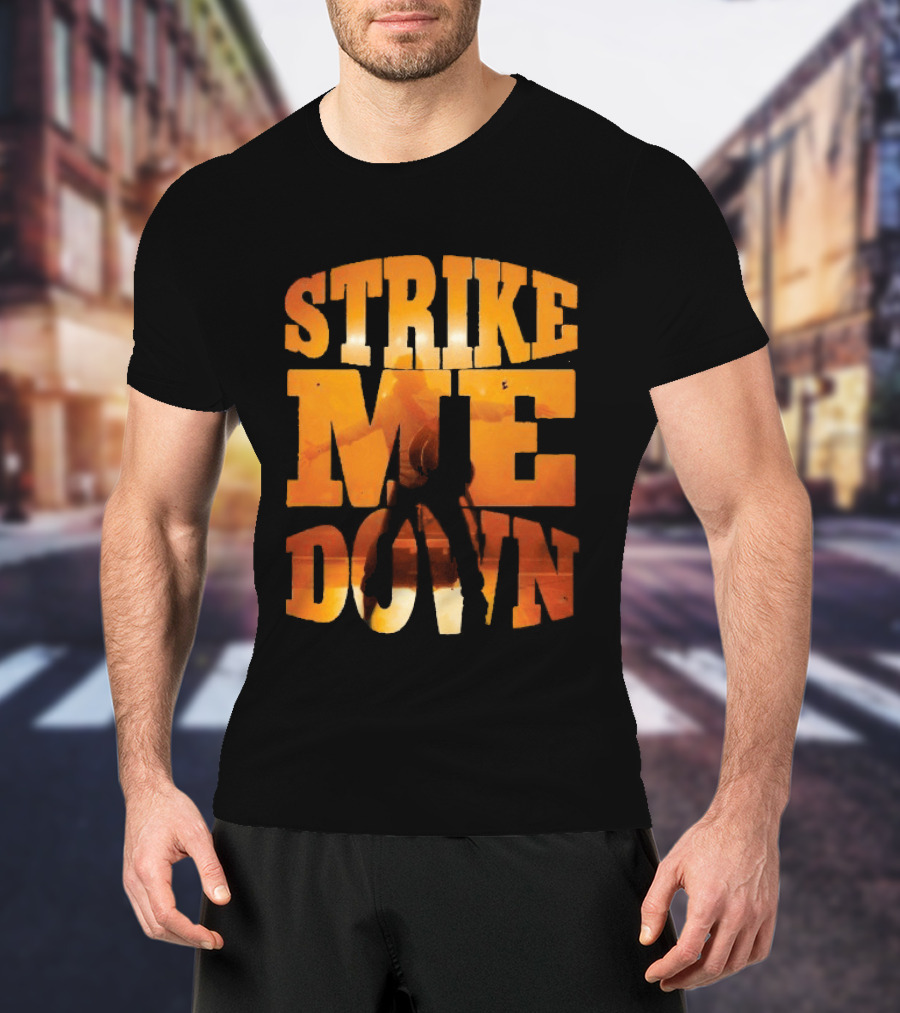 Charles Wesley Godwin Strike Me Down Burnt Orange Cowboy T-Shirt