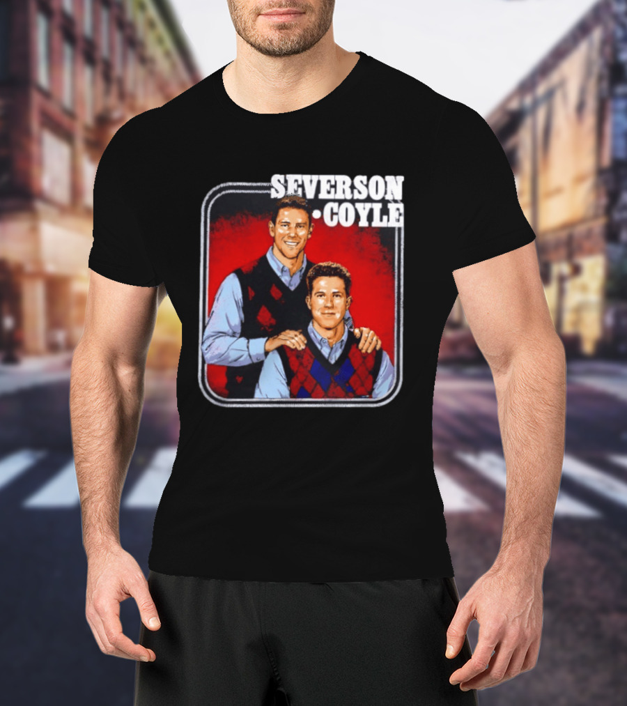 Severson Coyle Columbus Blue Jackets Step Brothers T-Shirt