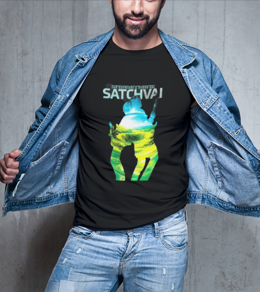 Joe Satriani Steve Vai Satch Vai Legendary Guitarists The Sea Of Emotion T-Shirt
