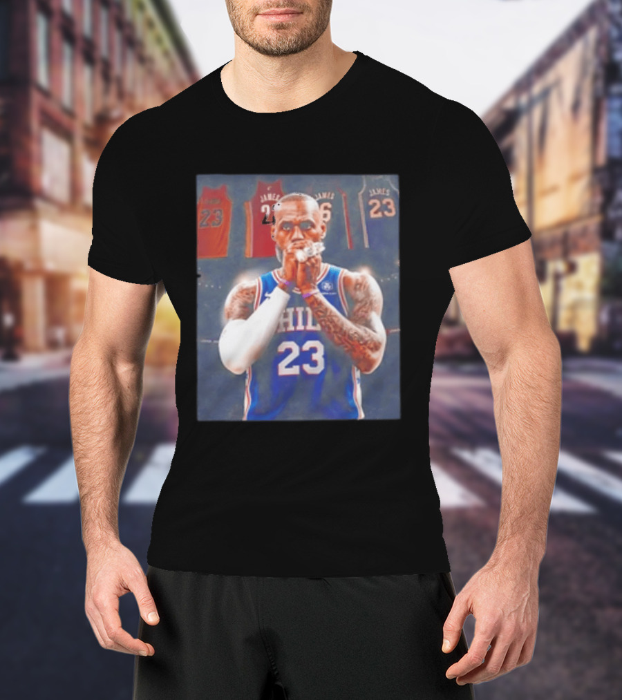 LeBron James Rings Los Angeles Lakers 23 Jerseys 76ers 23 T-Shirt