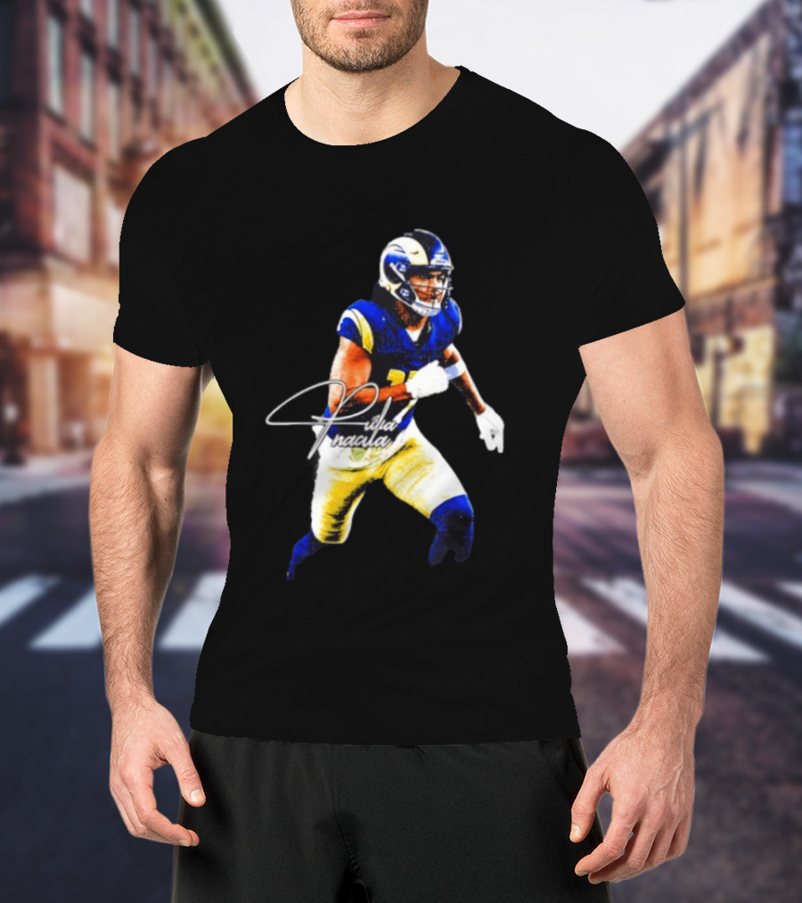 Puka Nacua Los Angeles Rams Player Signature NFL Football T-Shirt