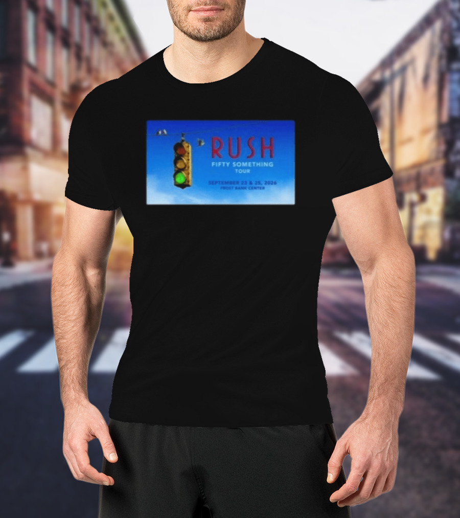 Rush Fifty Something Tour San Antonio TX September 23 25 2026 Frost Bank Center Concert T-Shirt