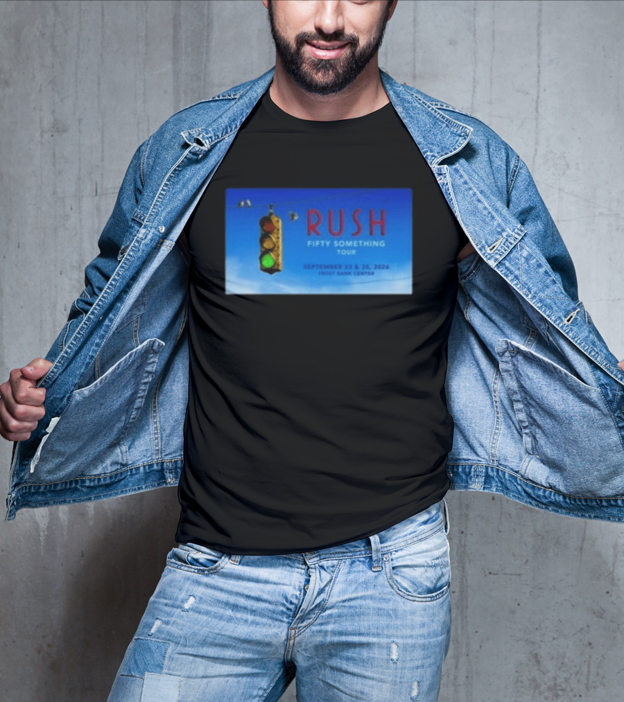 Rush Fifty Something Tour San Antonio TX September 23 25 2026 Frost Bank Center Concert T-Shirt
