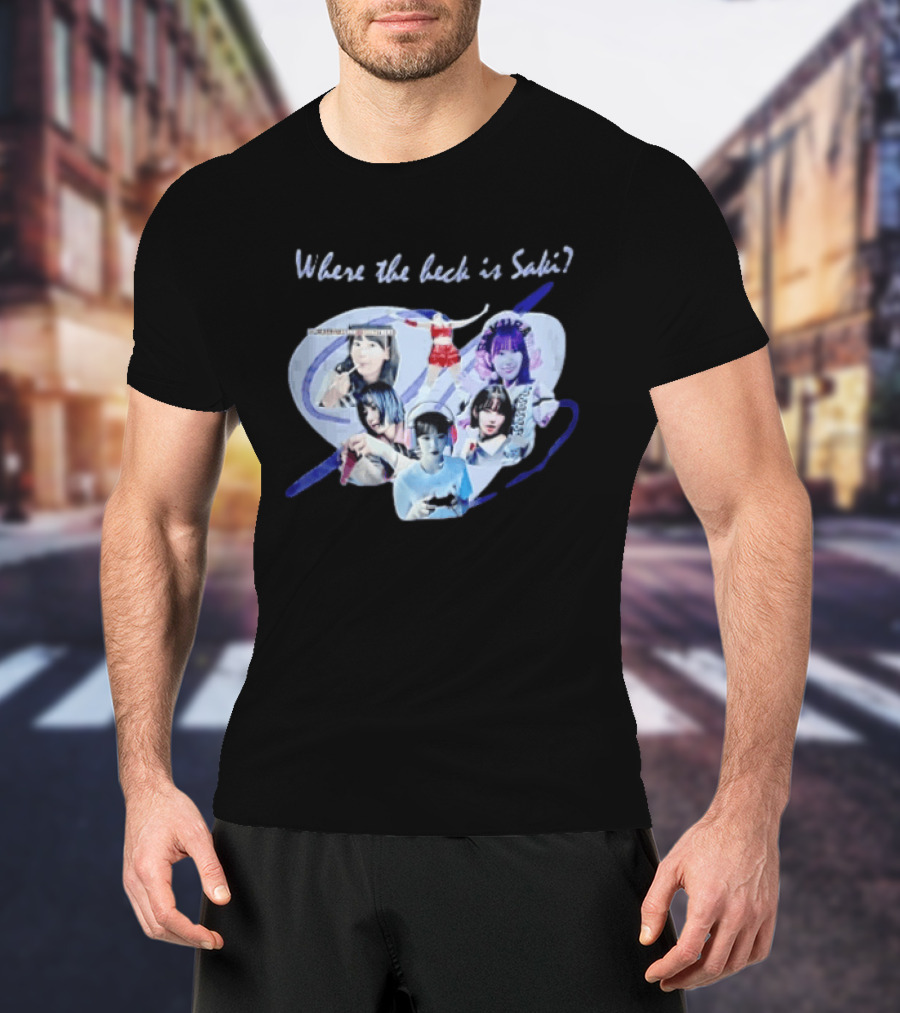 Saki Sakura Where The Heck Is Collage Of Female Idol Photos Miyawaki T-Shirt