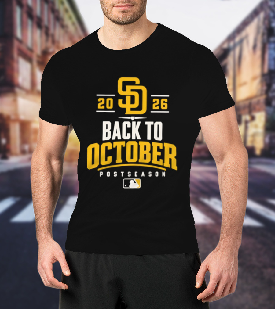 San Diego Padres 2026 Back To October Postseason Baseball MLB T-Shirt
