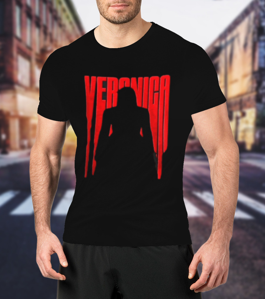 Veronica Red Dripping Font T-Shirt