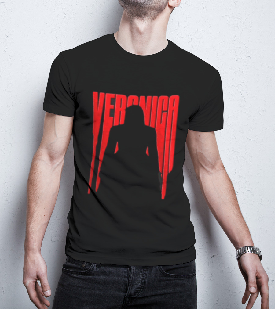 Veronica Red Dripping Font T-Shirt