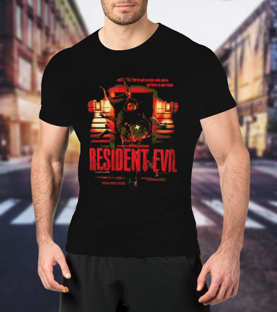 You Have Got No Idea What You Have Got There In Your Hands Austin Abrams Resident Evil T-Shirt