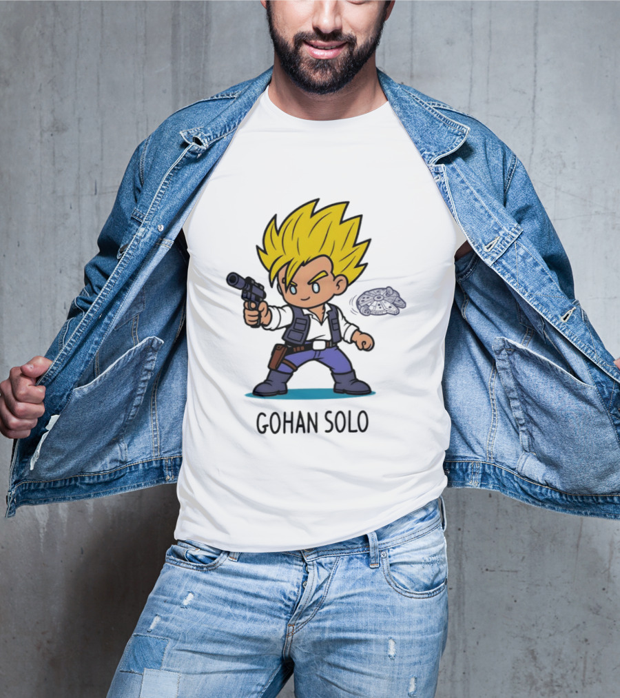 Gohan Solo Star Wars Dragon Ball Z Mashup Super Saiyan T-Shirt