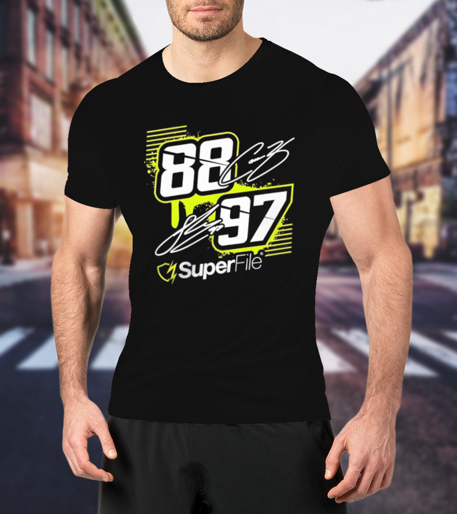 Connor Zilisch 88 Shane Van Gisbergen 97 SuperFile T-Shirt