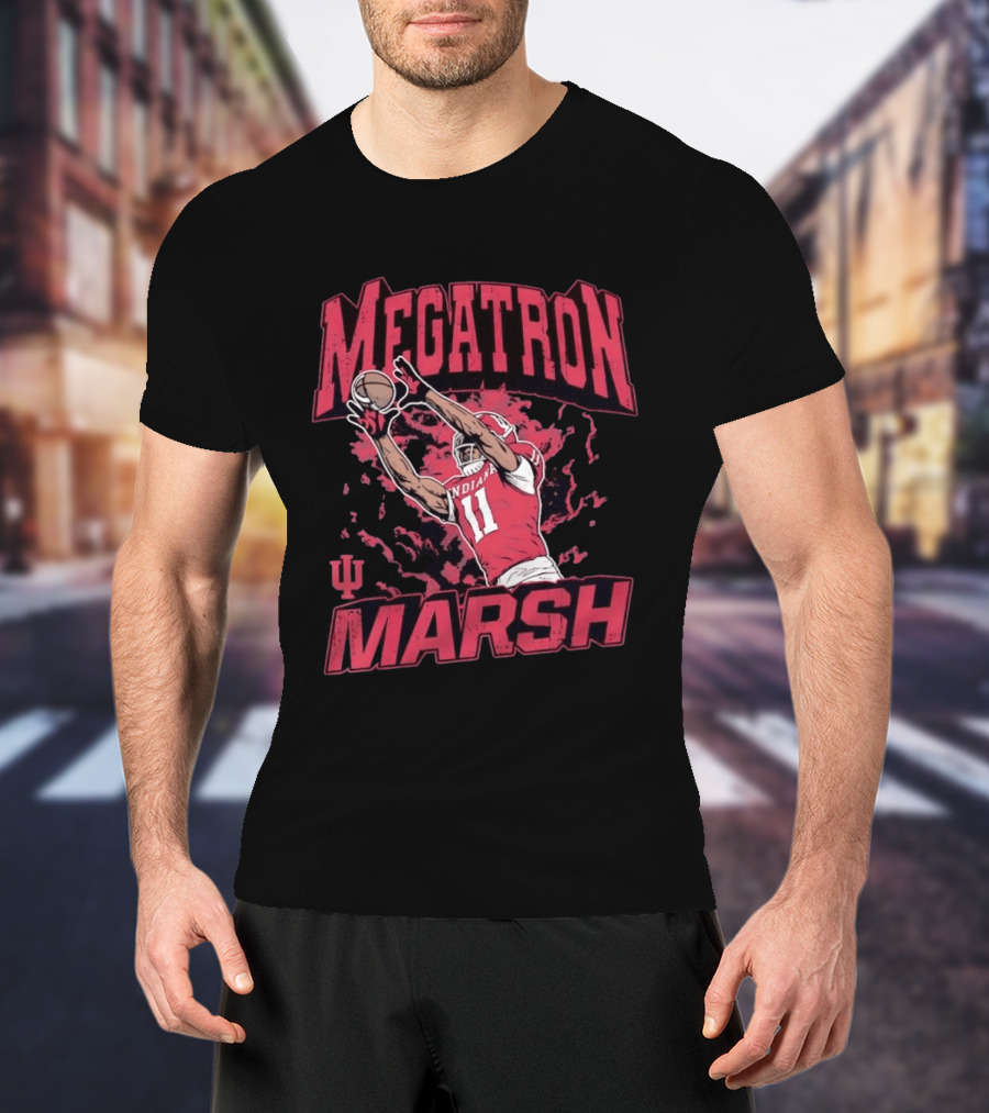 Megatron Marsh Indiana Hoosiers No 11 Football T-Shirt