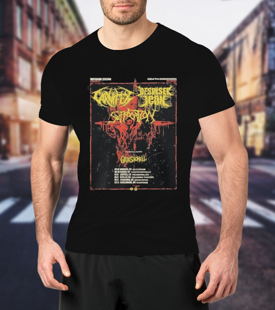 Carnifex Despised Icon Event Death Dominion EU 2026 Impericon Festival Tour Dates In Deutschland T-Shirt