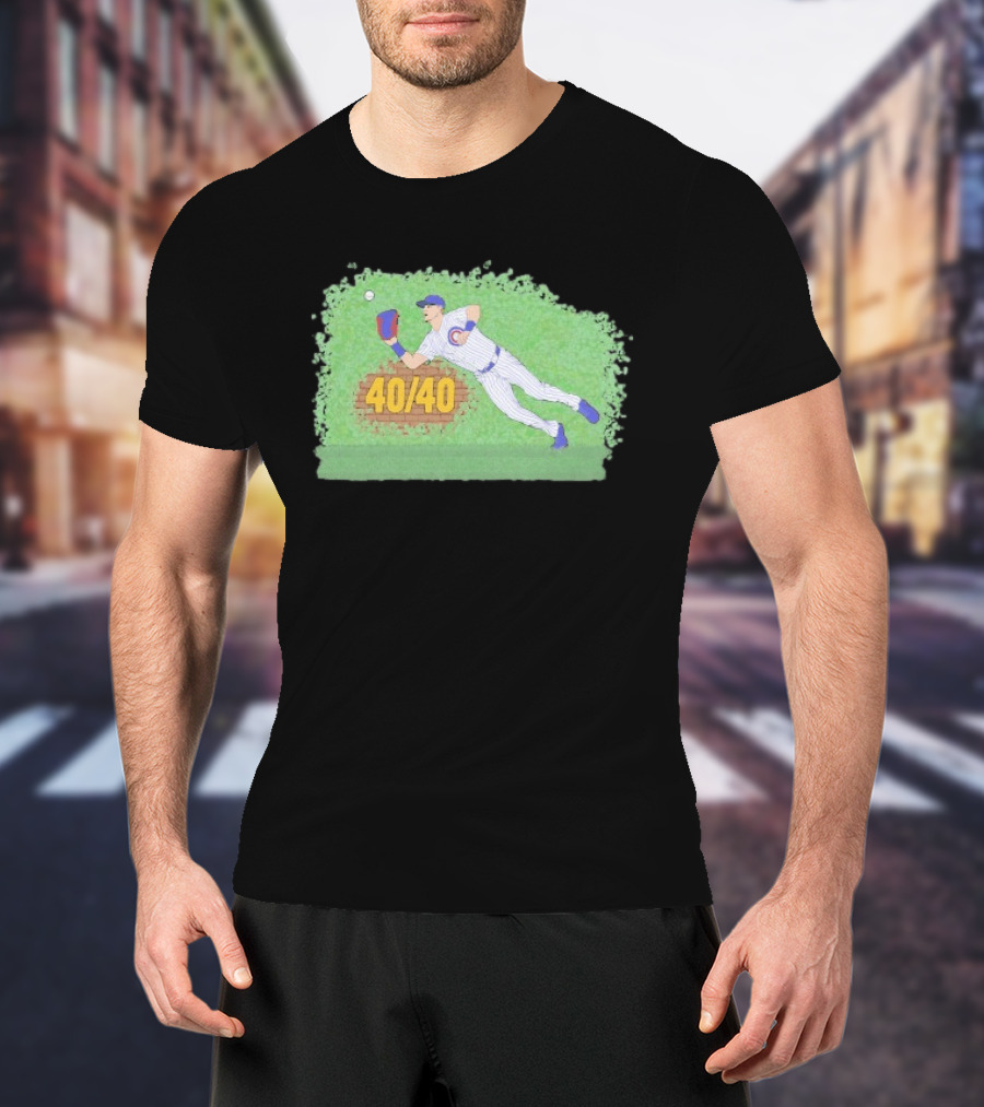 Pete Crow Armstrong 40 40 Chicago Cubs Diving Catch T-Shirt