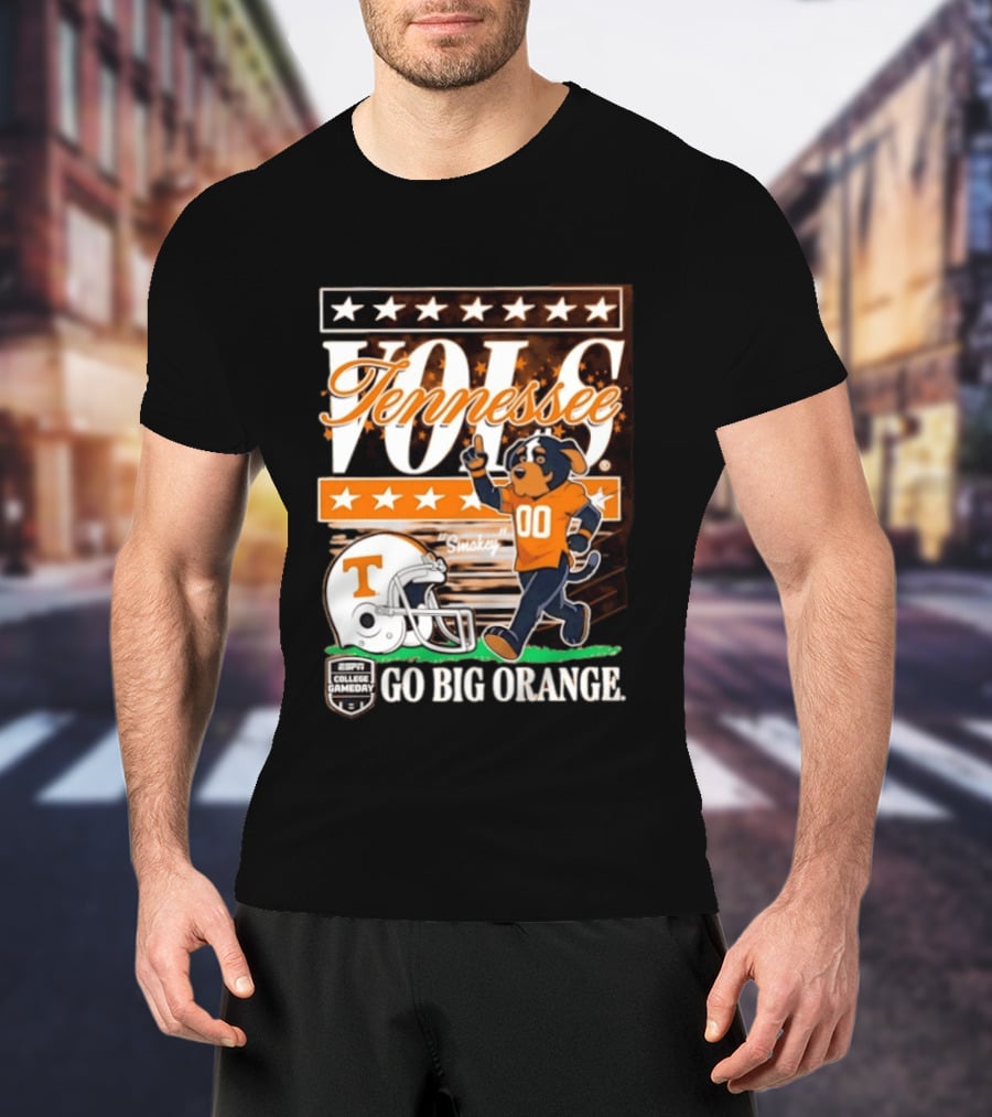 Tennessee Vols Smokey Go Big Orange ESPN College Gameday T-Shirt