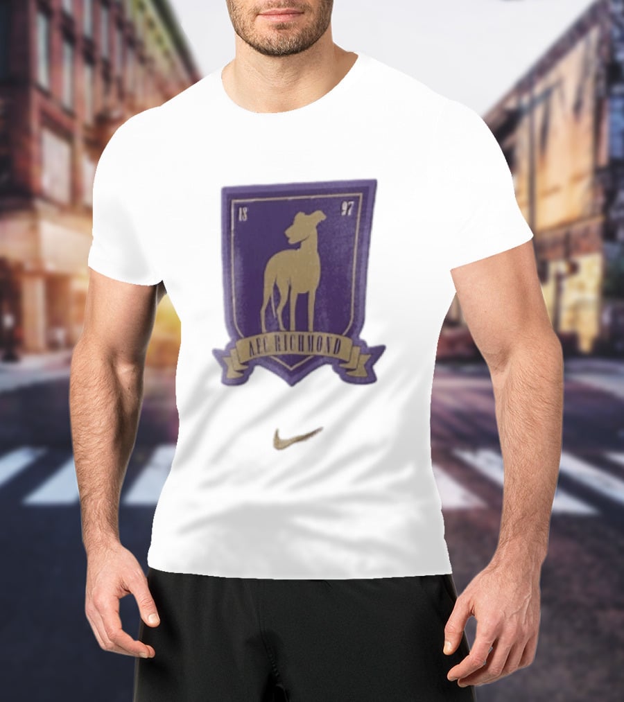 AFC Richmond Greyhound Dog Shield 1897 T-Shirt