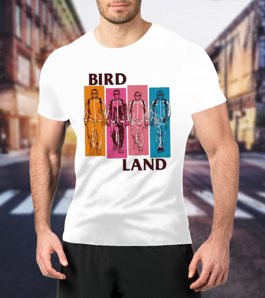 Baltimore Orioles Birdland Colorful Walking Figures T-Shirt