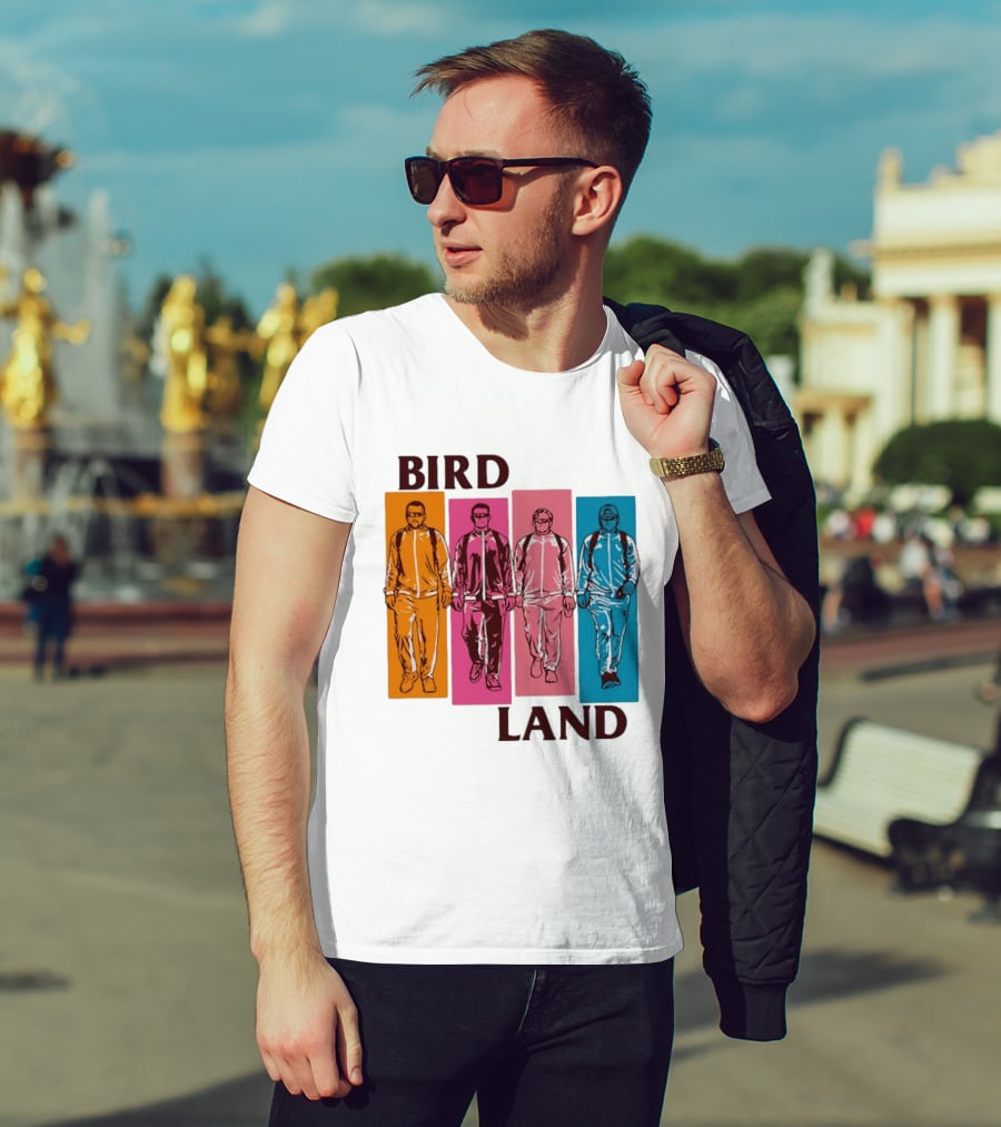 Baltimore Orioles Birdland Colorful Walking Figures T-Shirt