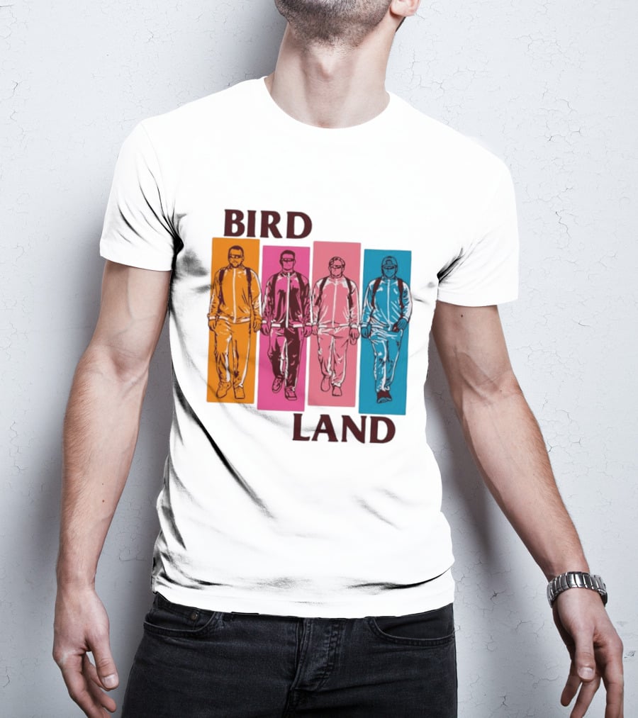 Baltimore Orioles Birdland Colorful Walking Figures T-Shirt