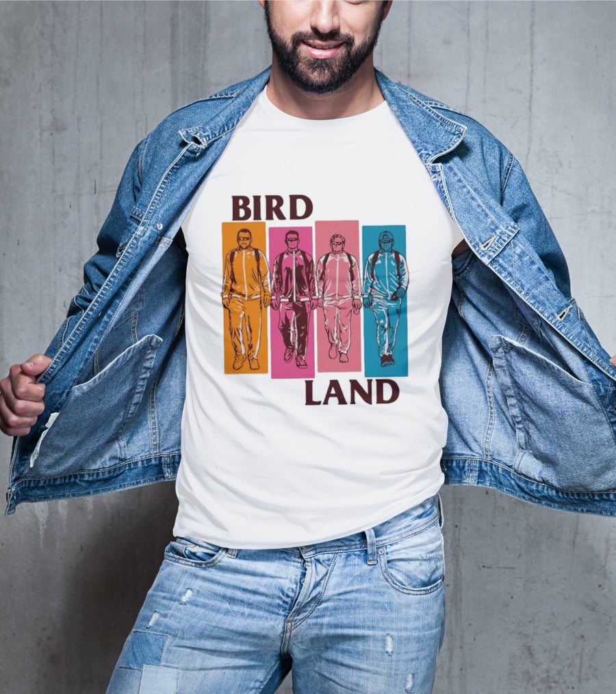 Baltimore Orioles Birdland Colorful Walking Figures T-Shirt