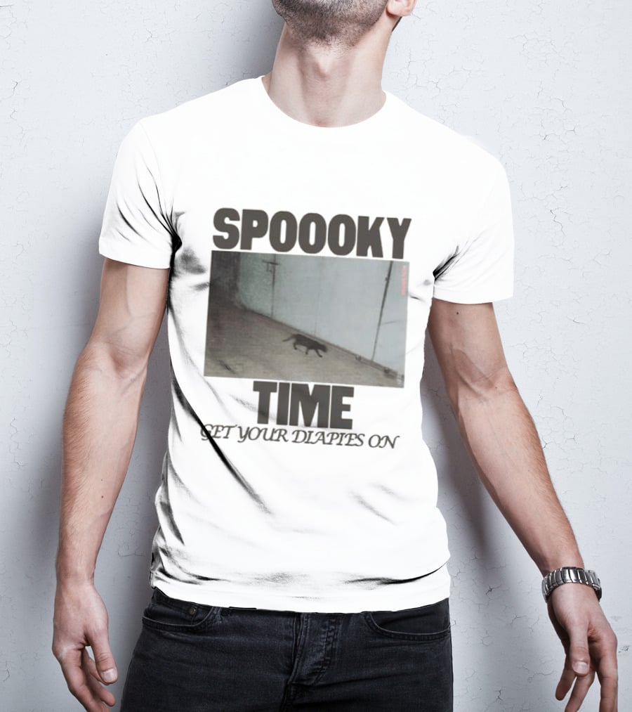 Spoooky Time Get Your Diapers On Caseoh Games Store Kitty CCTV T-Shirt