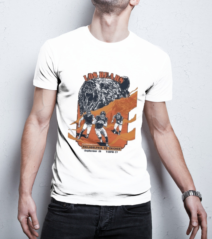 Philadelphia Eagles Vs Chicago Los Bears September 28 2026 Soldier Field Week 3 1:15 PM T-Shirt