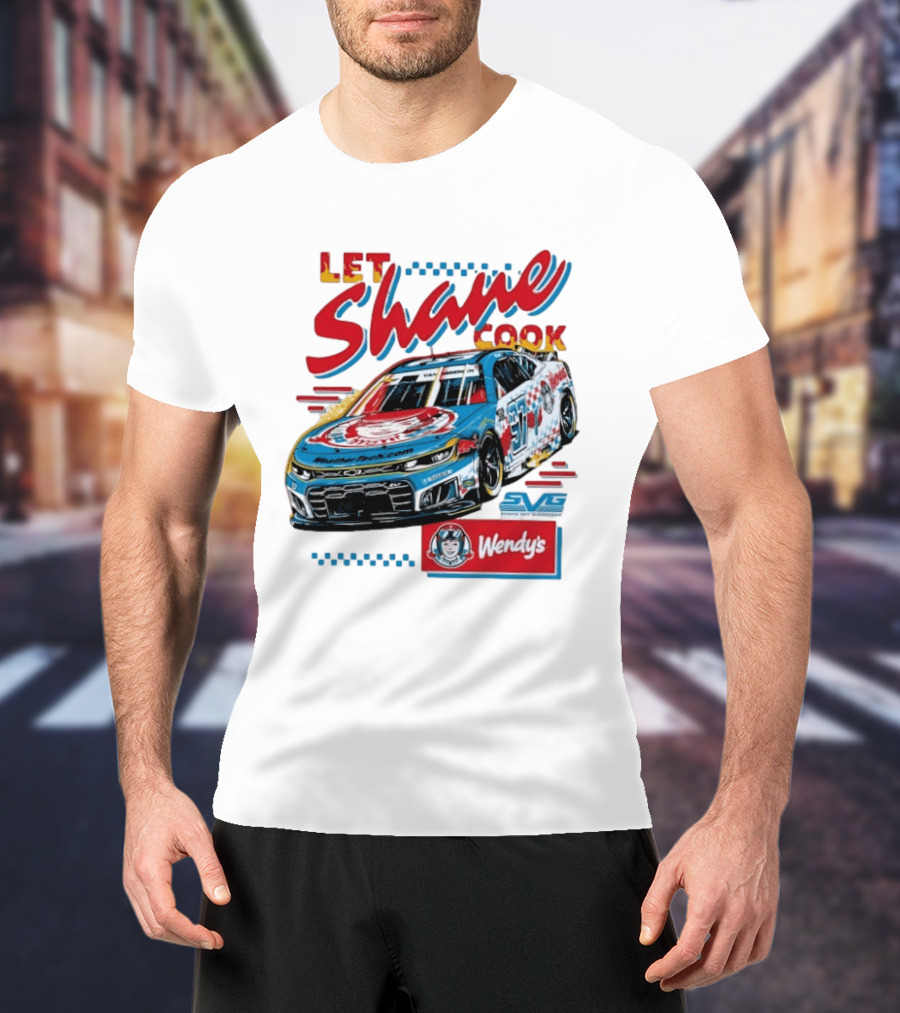 Let Shane Cook Shane Van Gisbergen Wendy's Race Car SVG T-Shirt